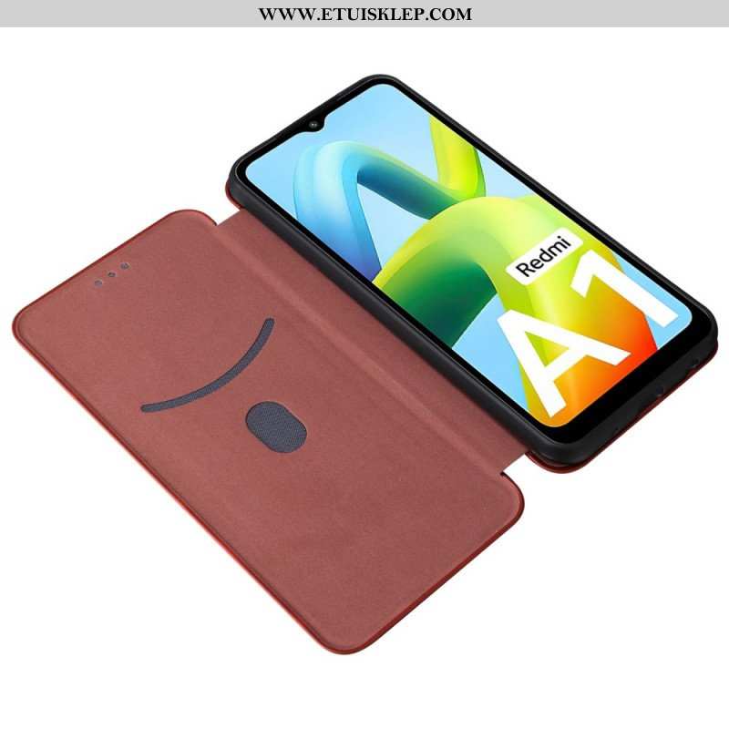 Etui Na Telefon do Xiaomi Redmi A1 Etui Folio Włókno Węglowe